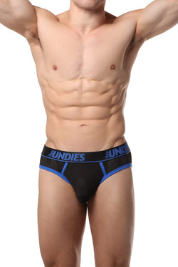 CheapUndies Blue Exposed Sport Mesh Jockbrief thumbnail 3