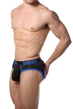 CheapUndies Blue Exposed Sport Mesh Jockbrief thumbnail 4
