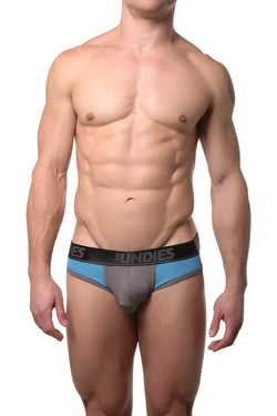CheapUndies Blue/Grey Cool Mesh Brief thumbnail 1