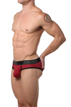 CheapUndies Brick-Red Mesh Jock-Brief thumbnail 2