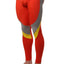 CheapUndies Burnt Orange & Grey Panel Performance Tight