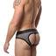 CheapUndies Charcoal Mesh Jock-Brief