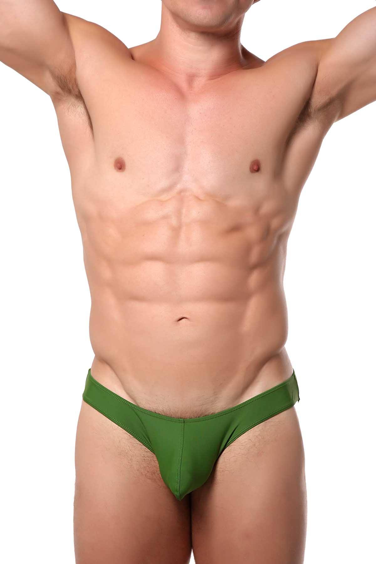 CheapUndies Chive-Green Swim Bikini Brief