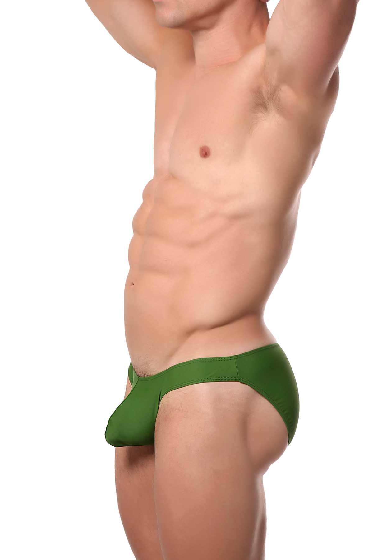 CheapUndies Chive-Green Swim Bikini Brief