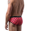 CheapUndies Coral and Navy Naughty Bunny Brief