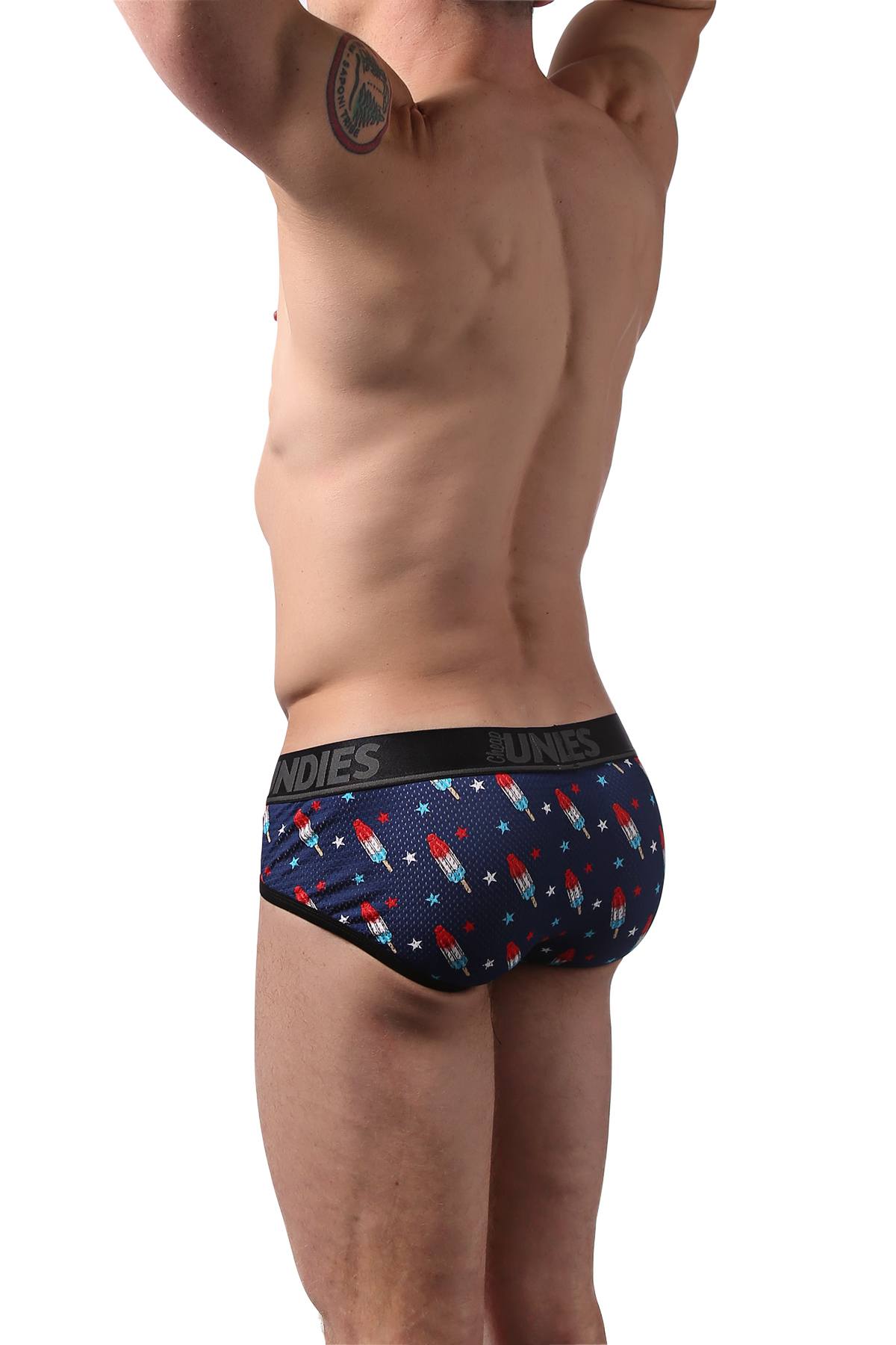 CheapUndies Firecracker Sport Mesh Brief