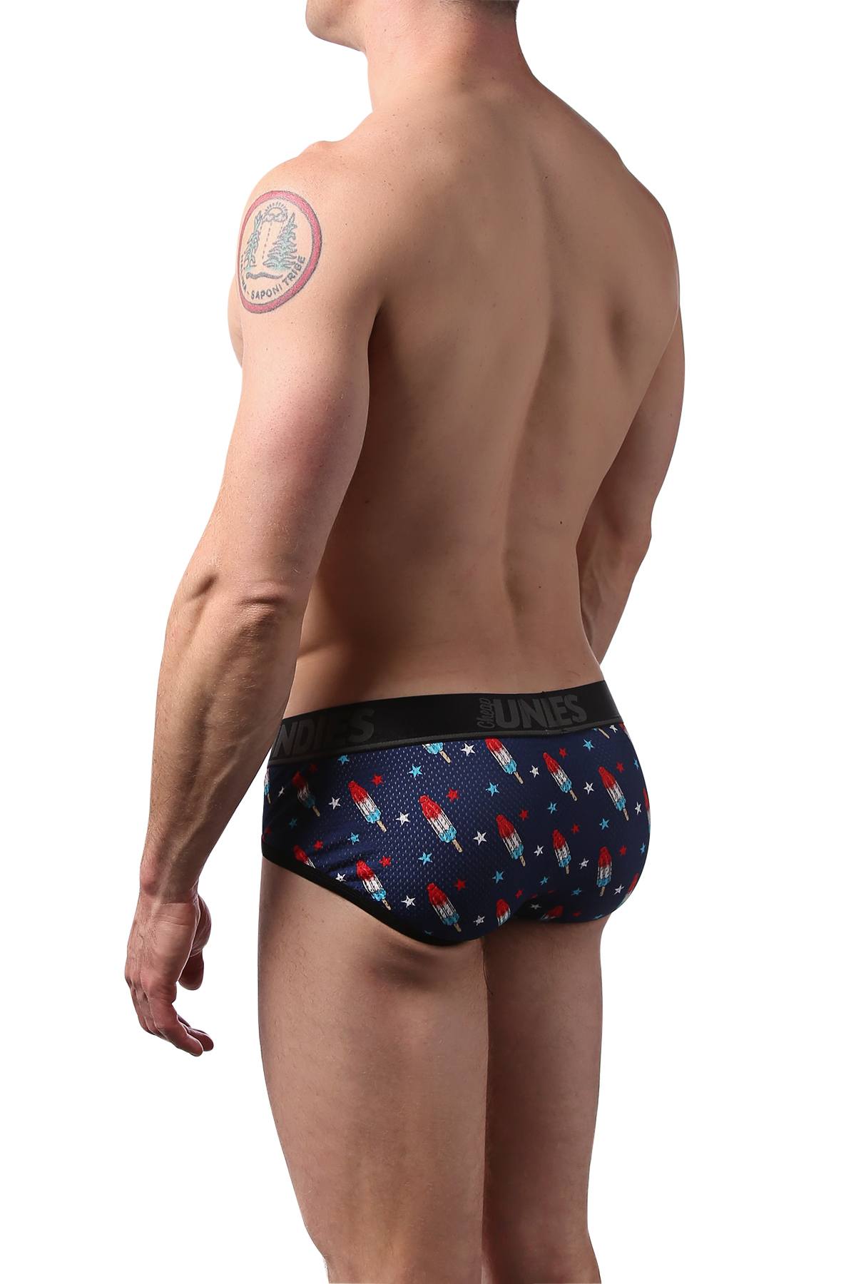 CheapUndies Firecracker Sport Mesh Brief