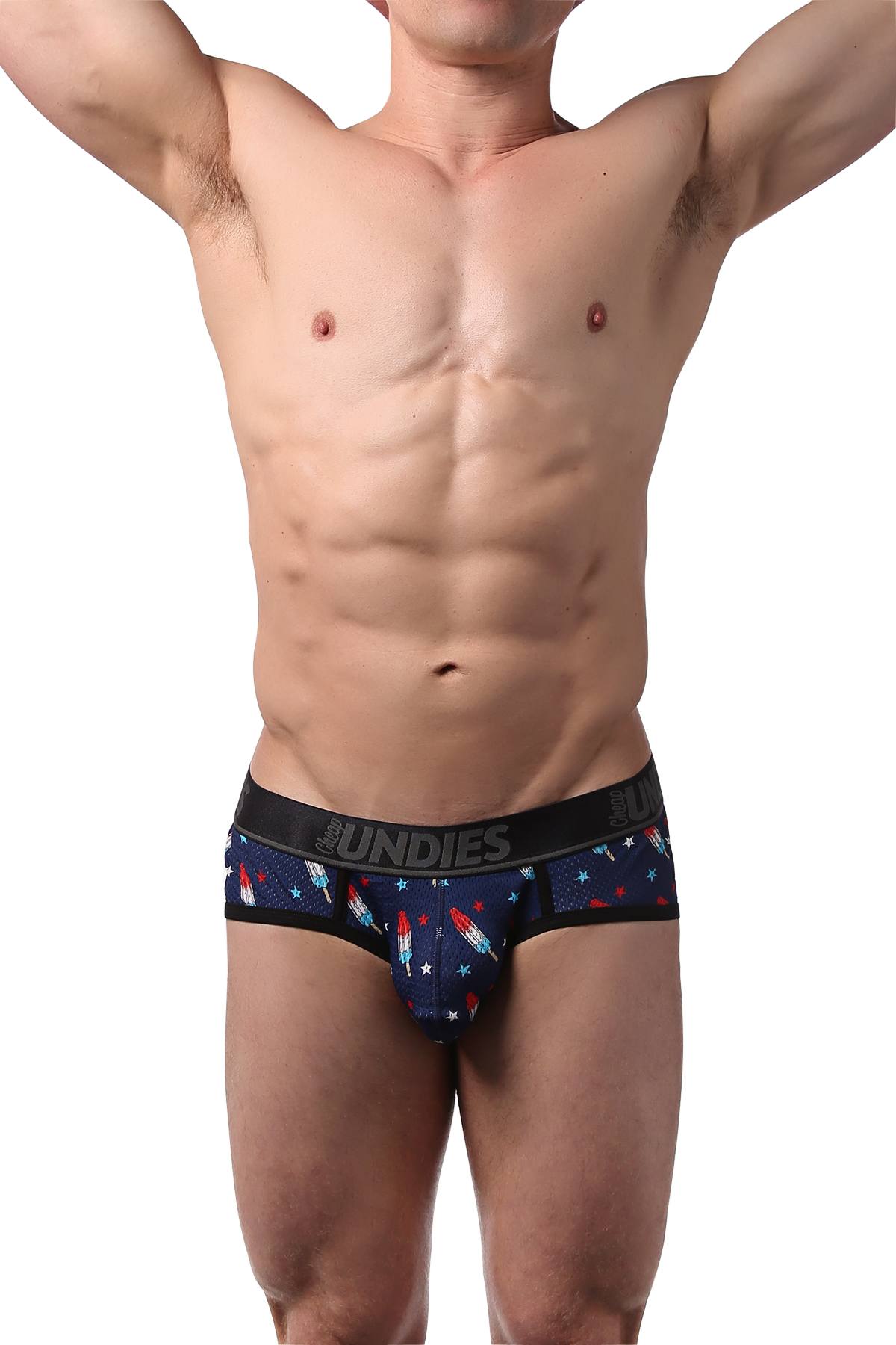 CheapUndies Firecracker Sport Mesh Brief