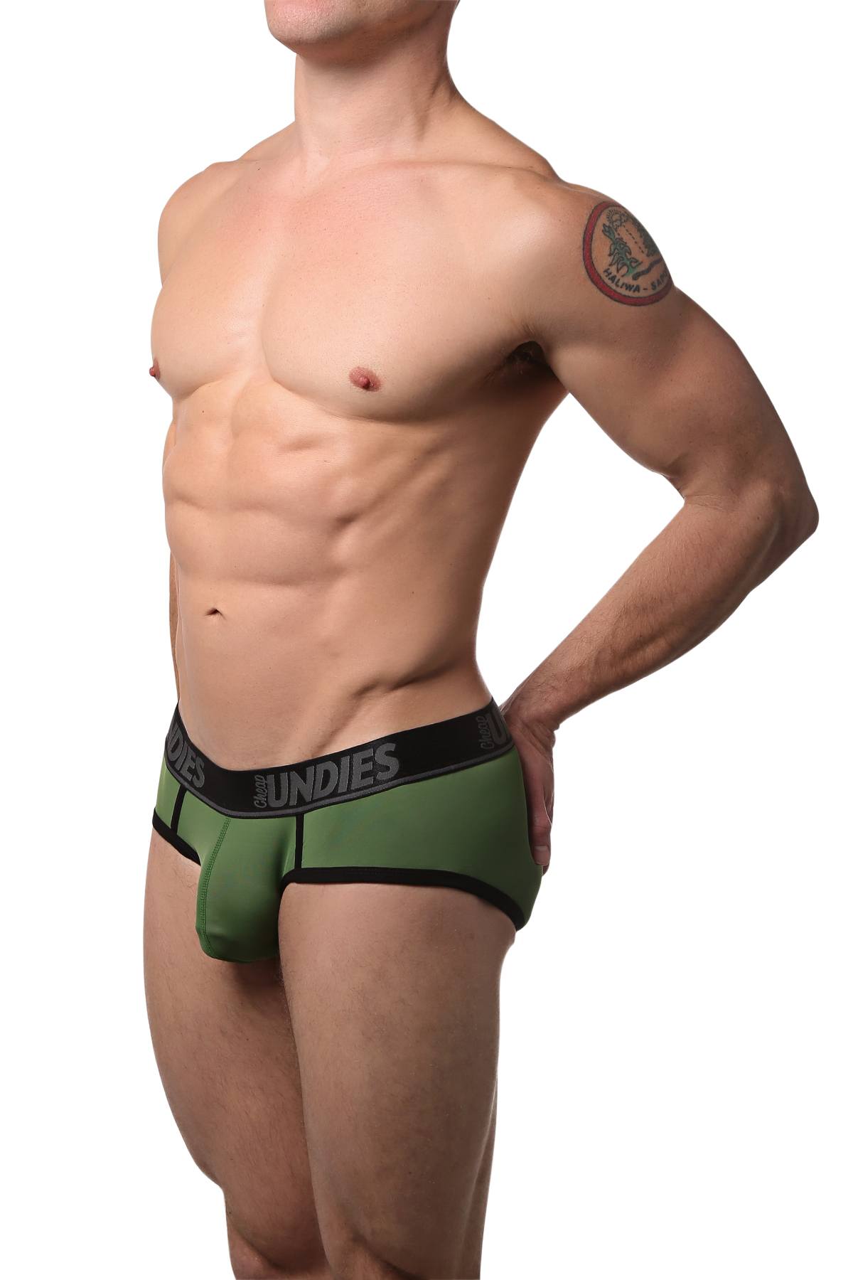 CheapUndies Green Fluid Brief