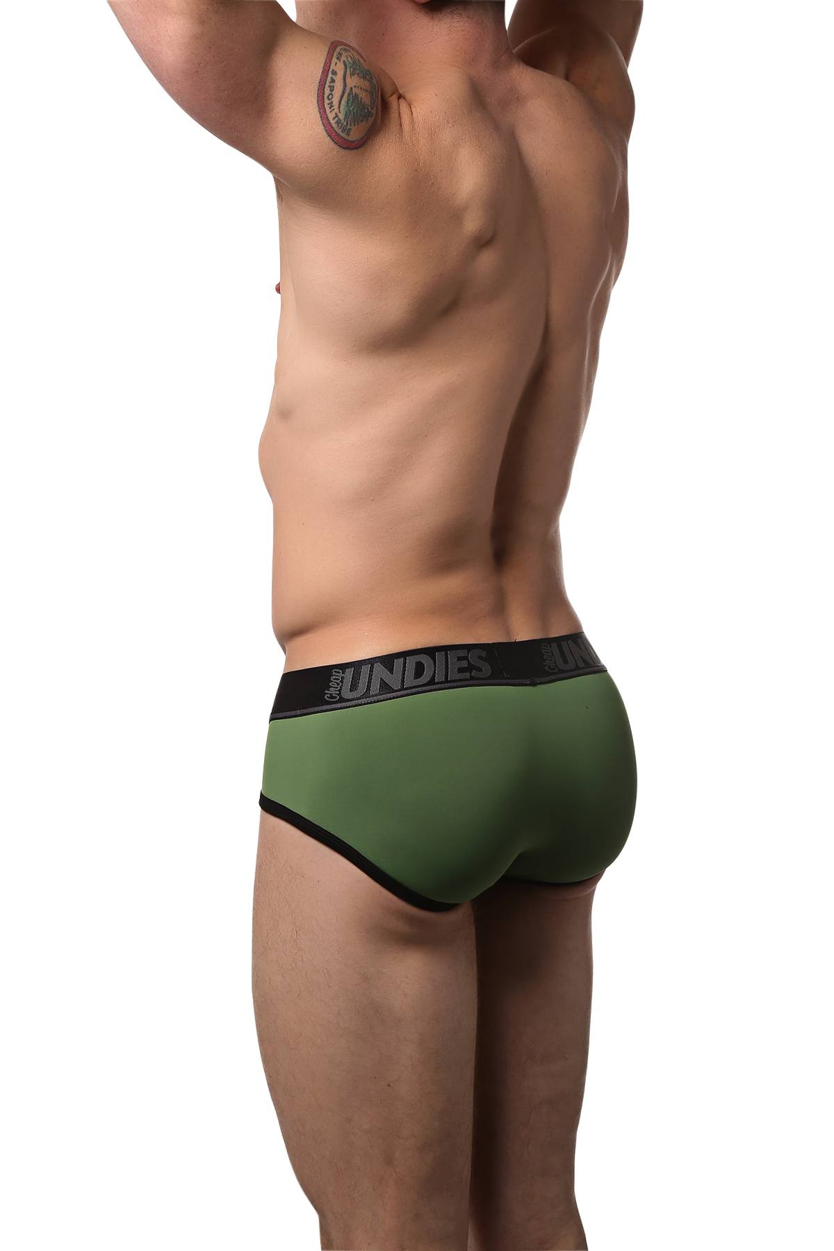 CheapUndies Green Fluid Brief