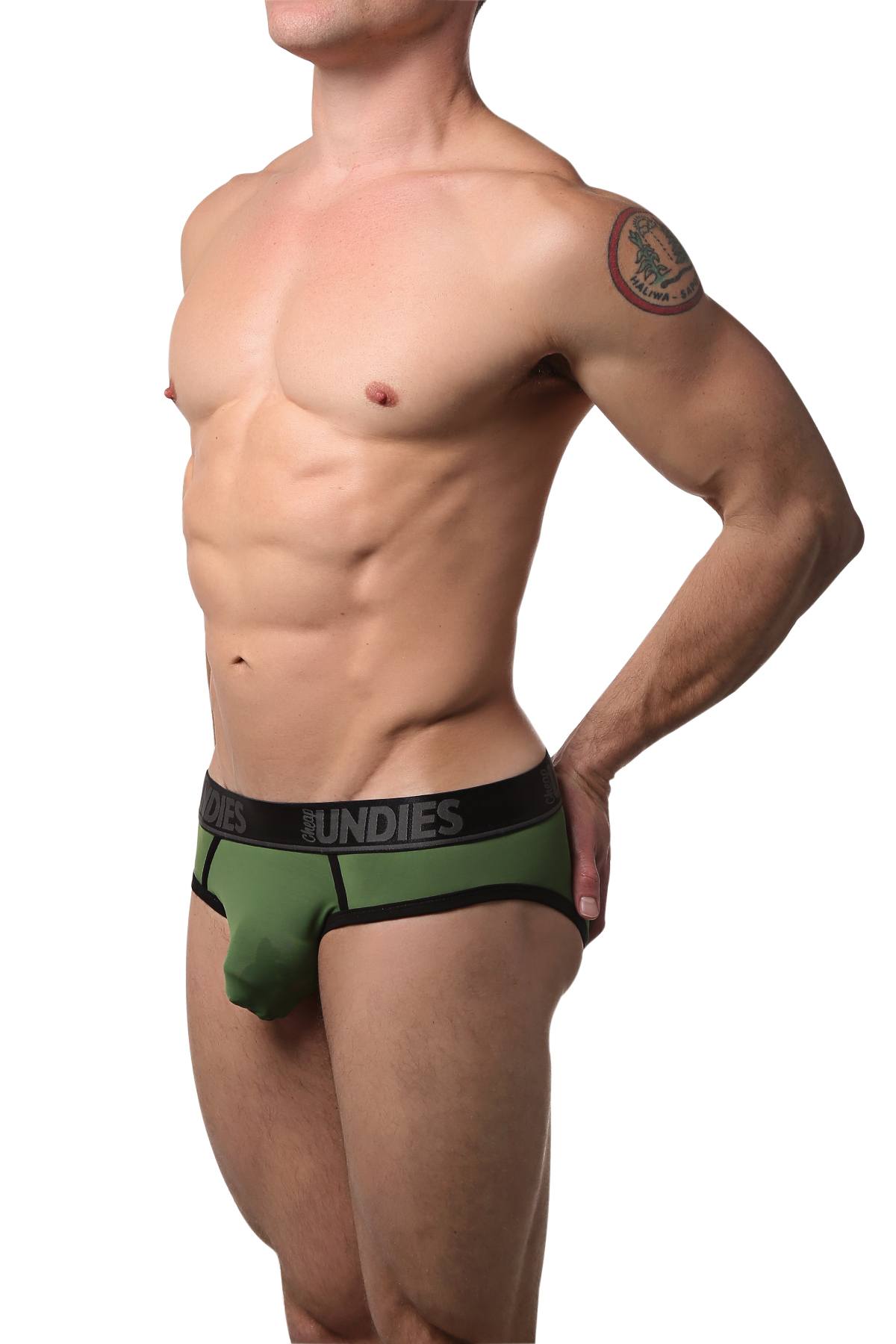 CheapUndies Green Fluid Jockbrief
