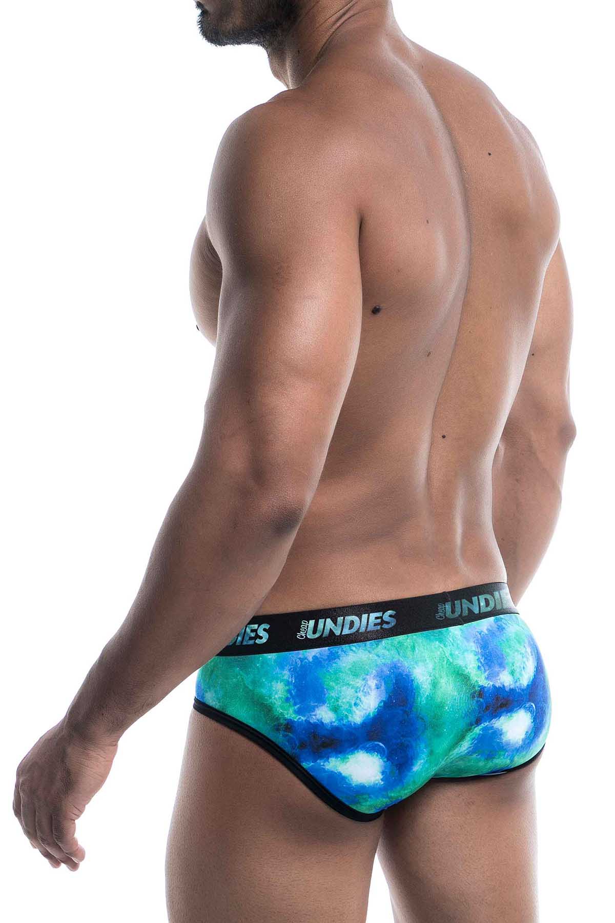 CheapUndies Green Galaxy Brief
