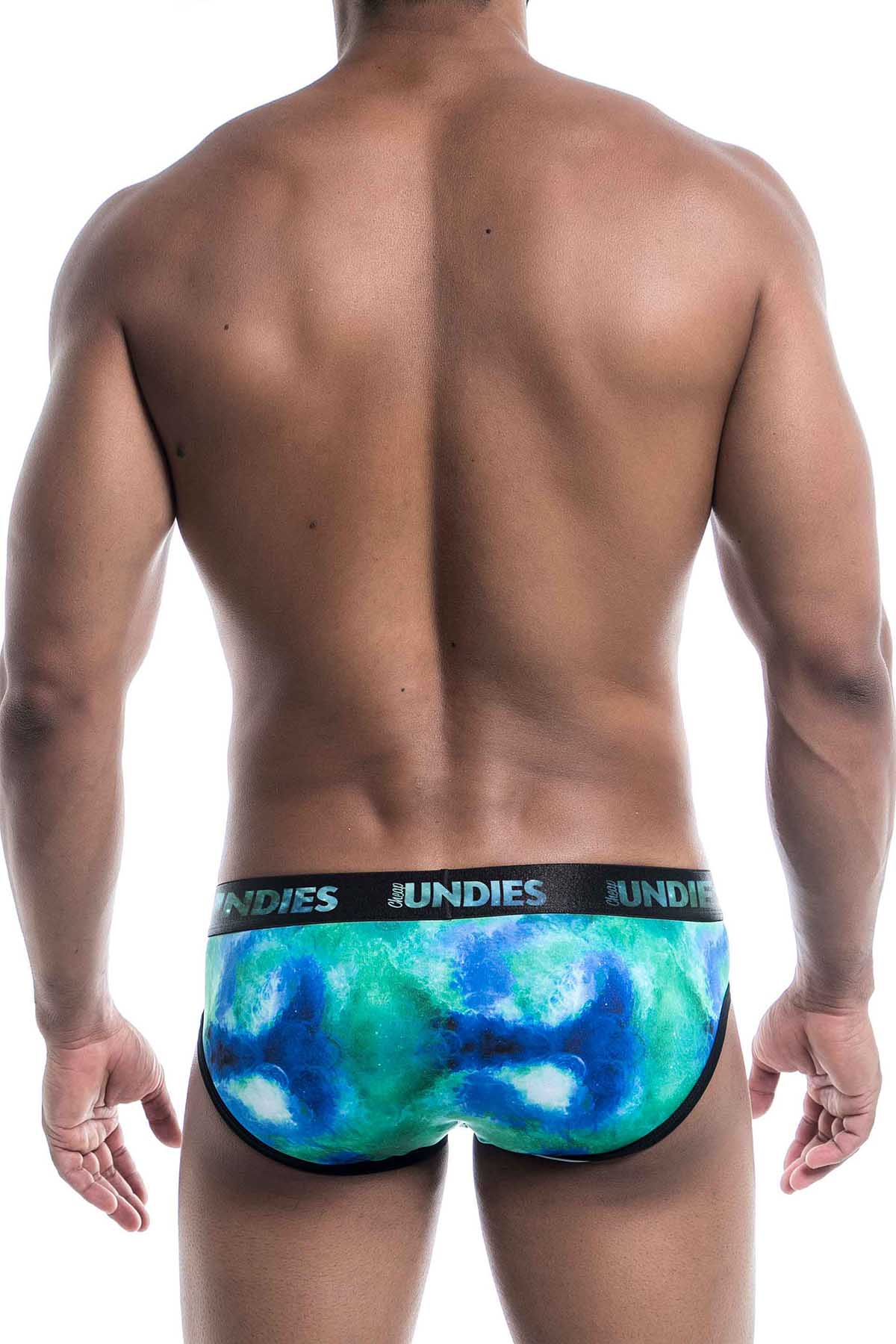 CheapUndies Green Galaxy Brief