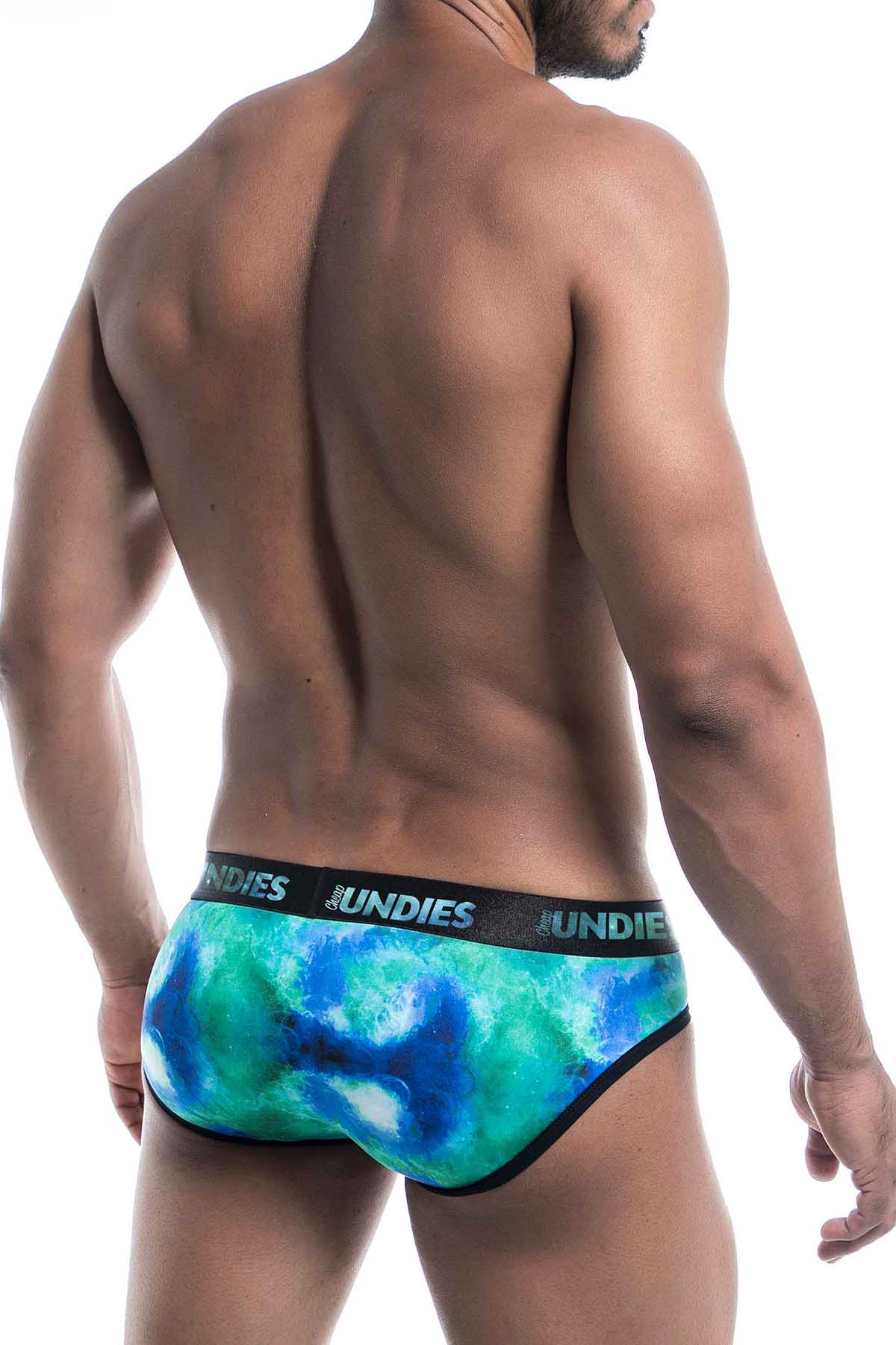 CheapUndies Green Galaxy Brief