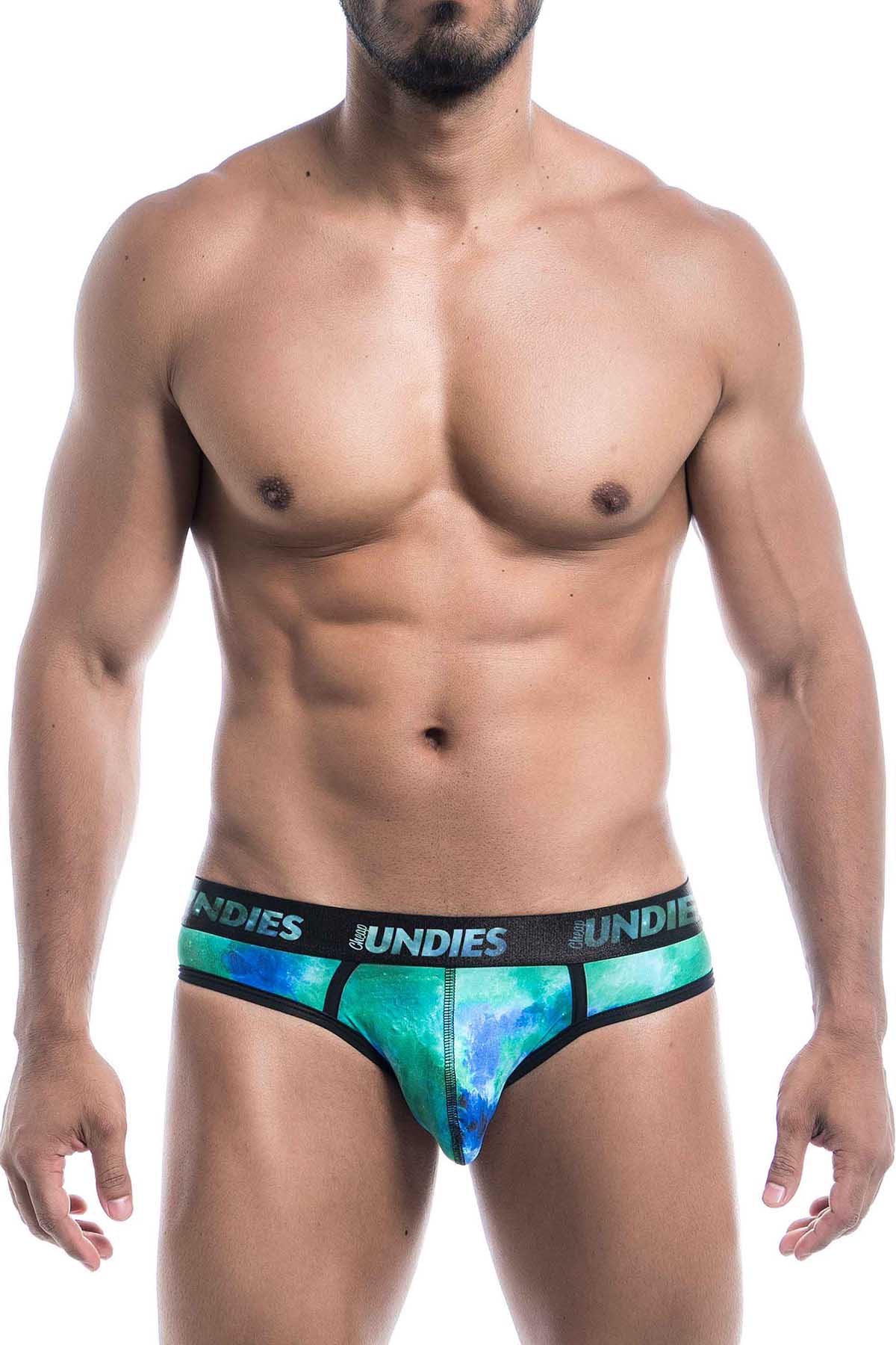CheapUndies Green Galaxy Jockstrap