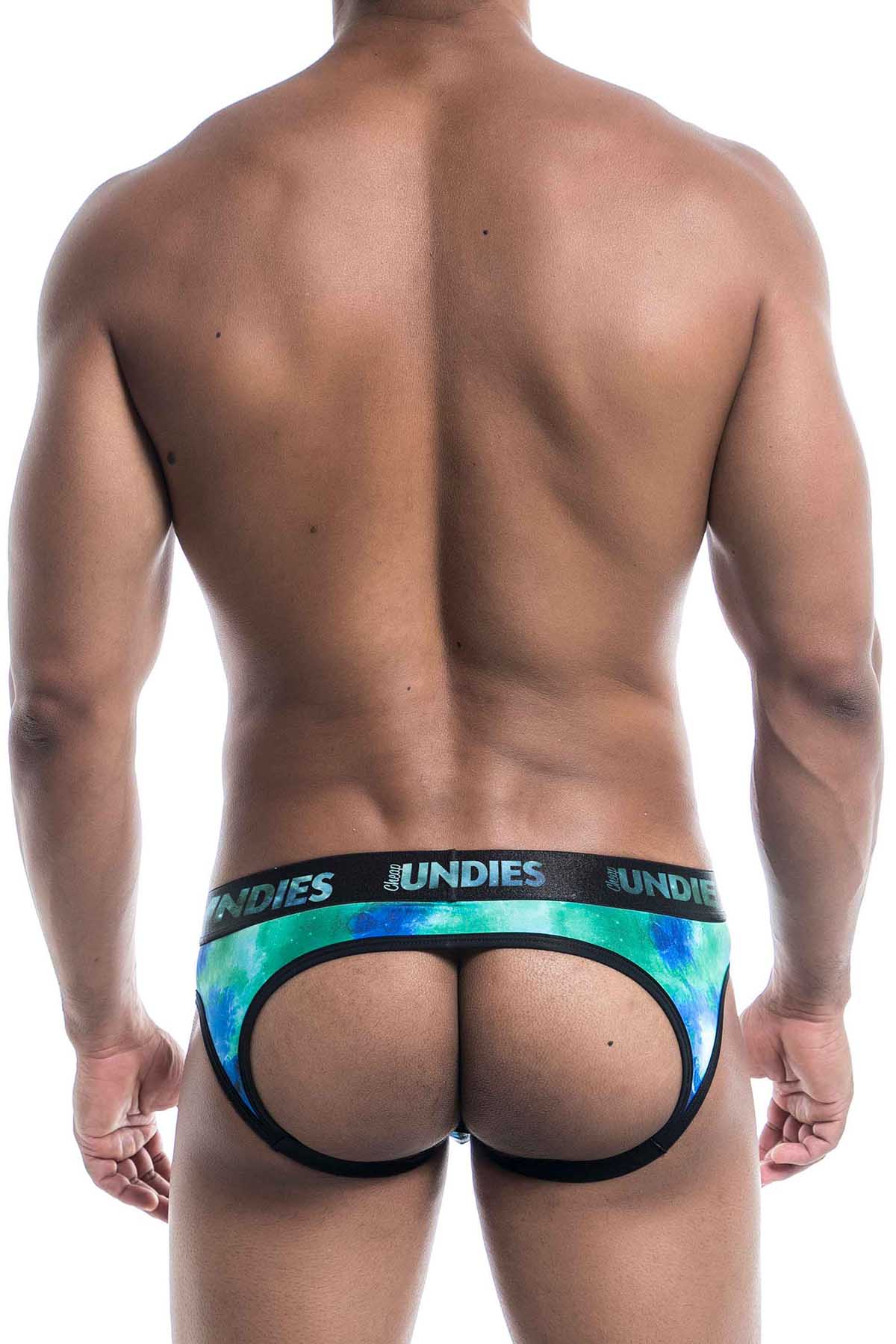 CheapUndies Green Galaxy Jockstrap