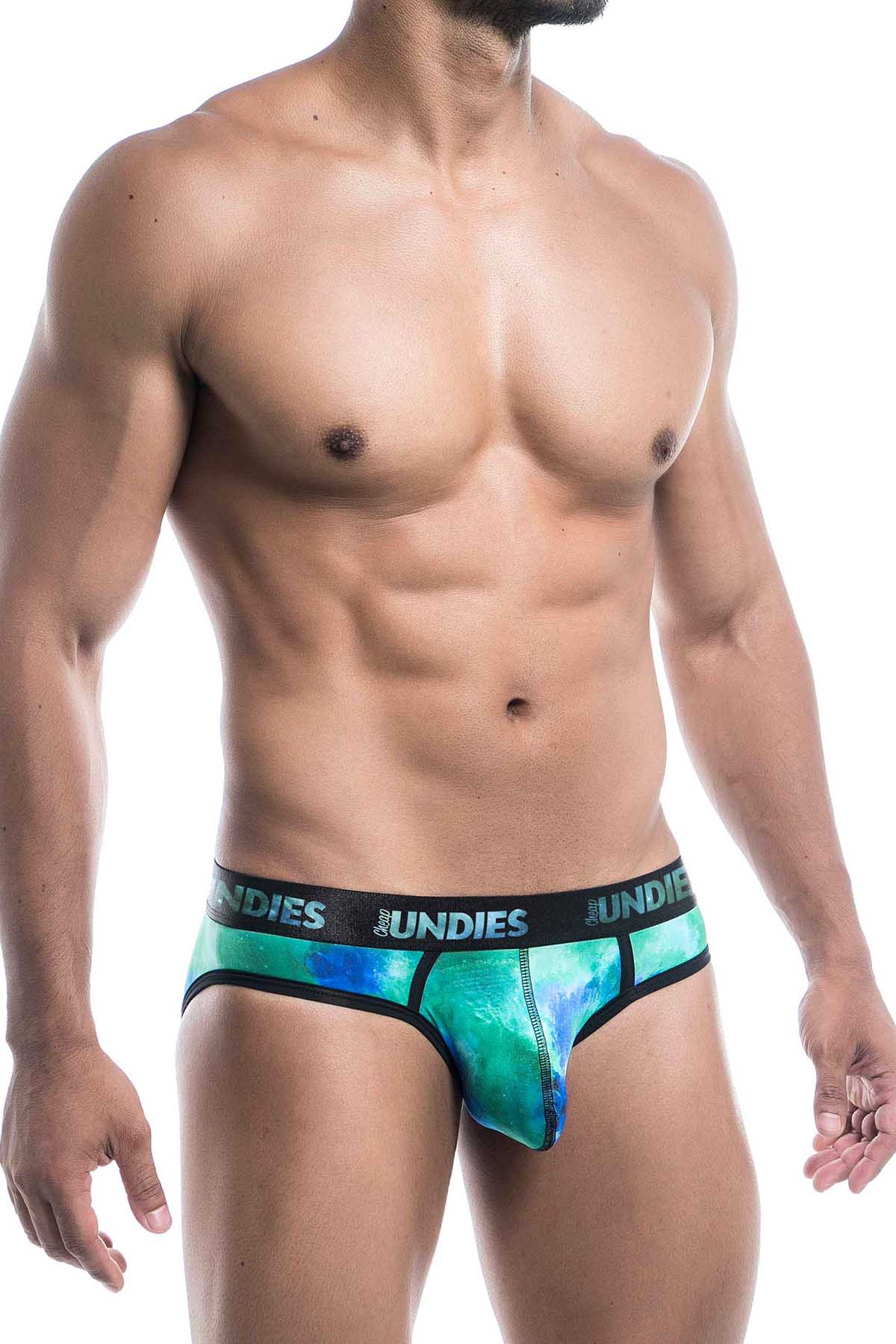 CheapUndies Green Galaxy Jockstrap
