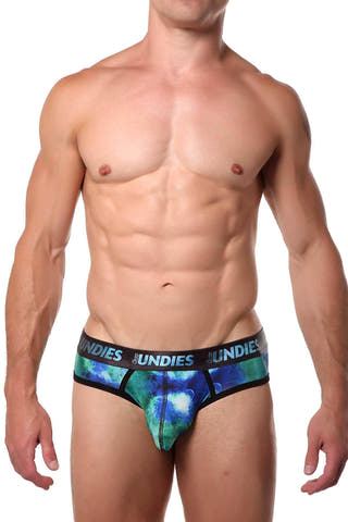 CheapUndies Green Galaxy Jockstrap