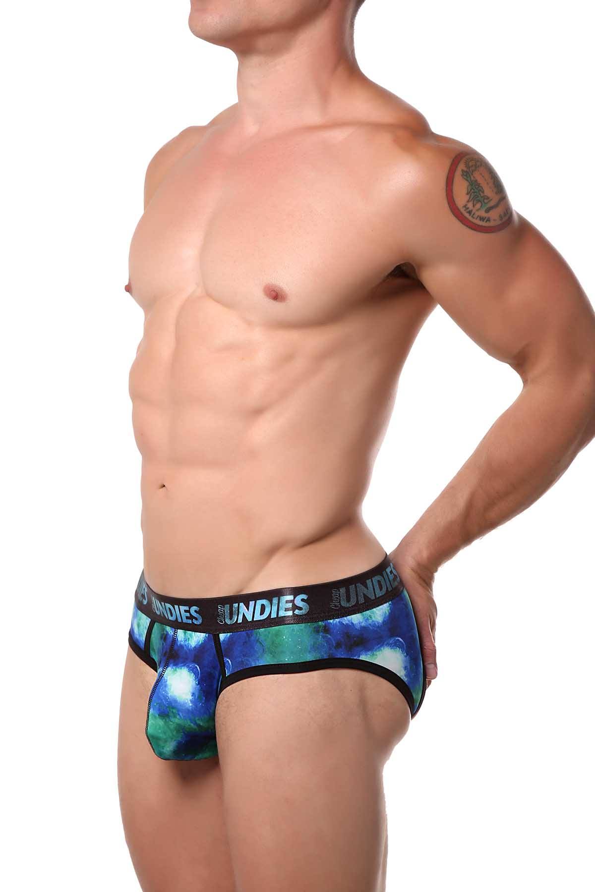 CheapUndies Green Galaxy Jockstrap