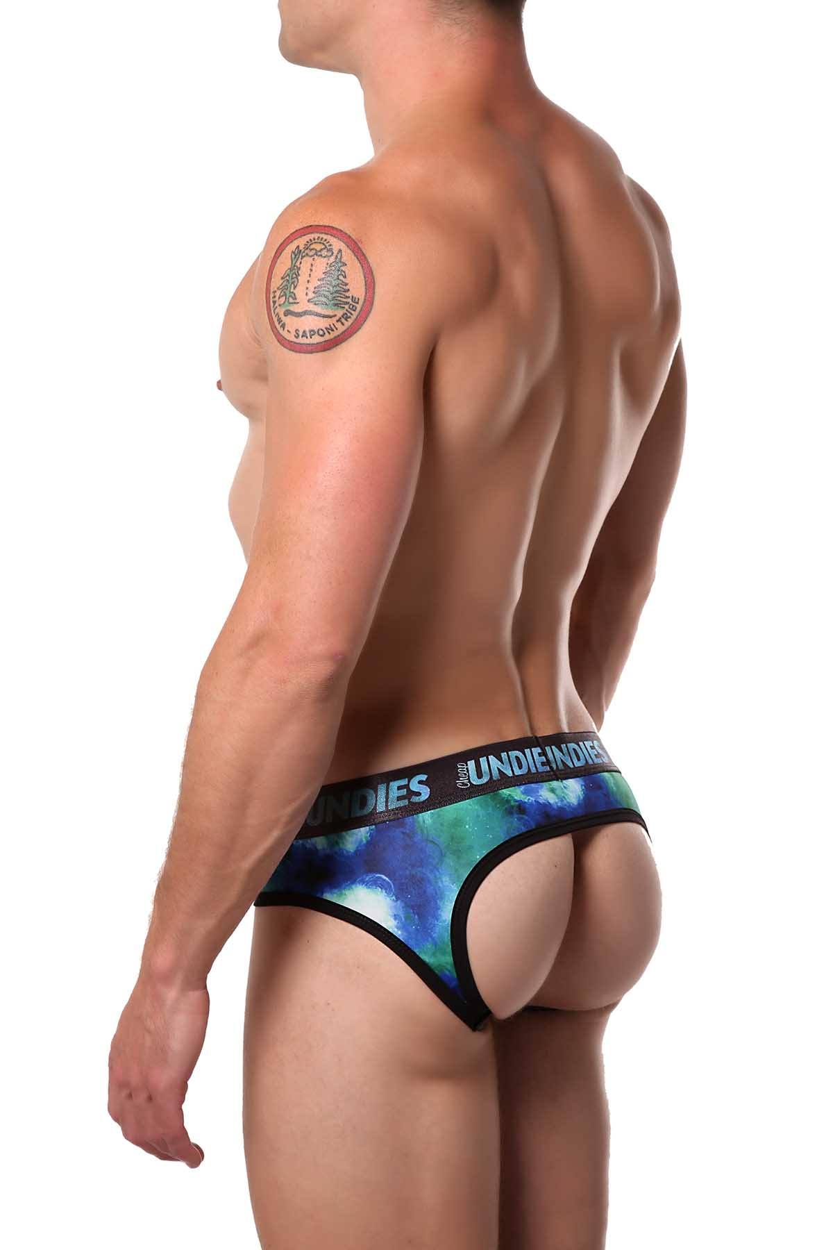 CheapUndies Green Galaxy Jockstrap