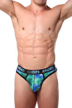 CheapUndies Green Galaxy Thong thumbnail 2