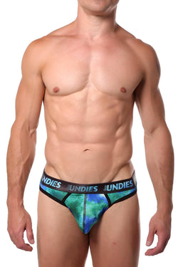 CheapUndies Green Galaxy Thong thumbnail 1