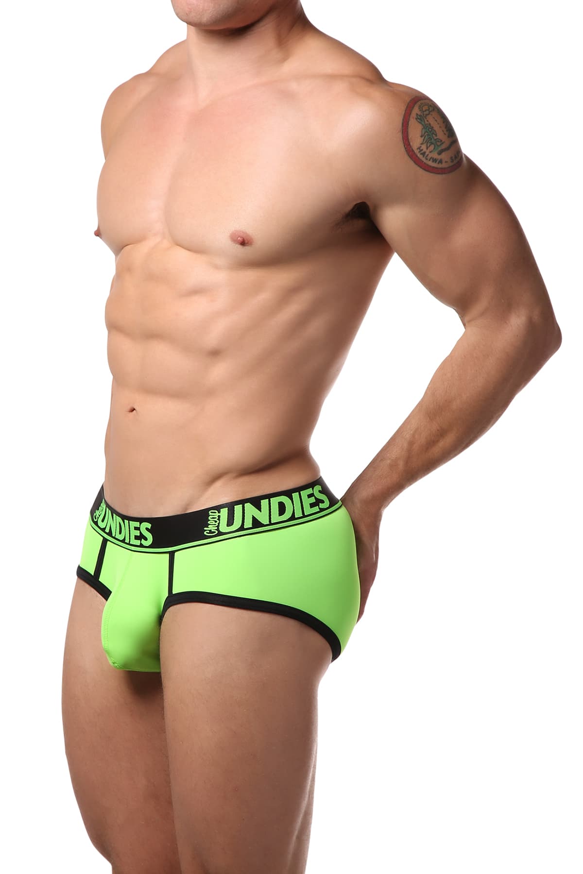 CheapUndies Green Neon Brief