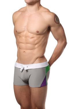 CheapUndies Grey Sport Swim Trunk thumbnail 2