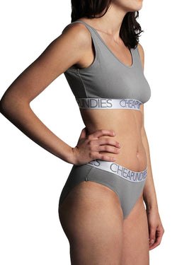 CheapUndies Grey Venus Sports Bra thumbnail 4