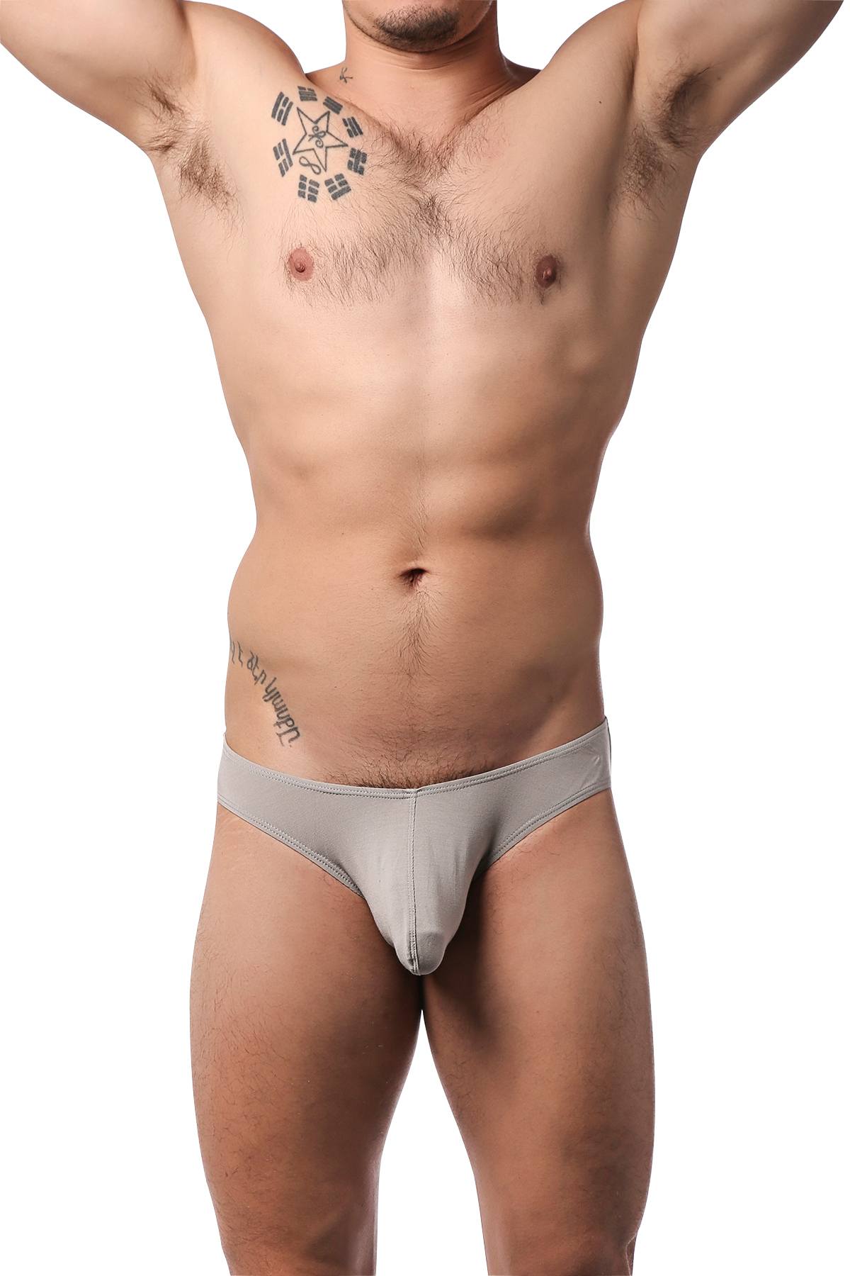 CheapUndies Light Grey Modal Comfort Pouch Brief