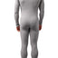 CheapUndies Light Grey Waffle Knit Thermal Union Suit