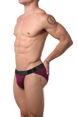 CheapUndies Merlot Mesh Bikini Brief thumbnail 1