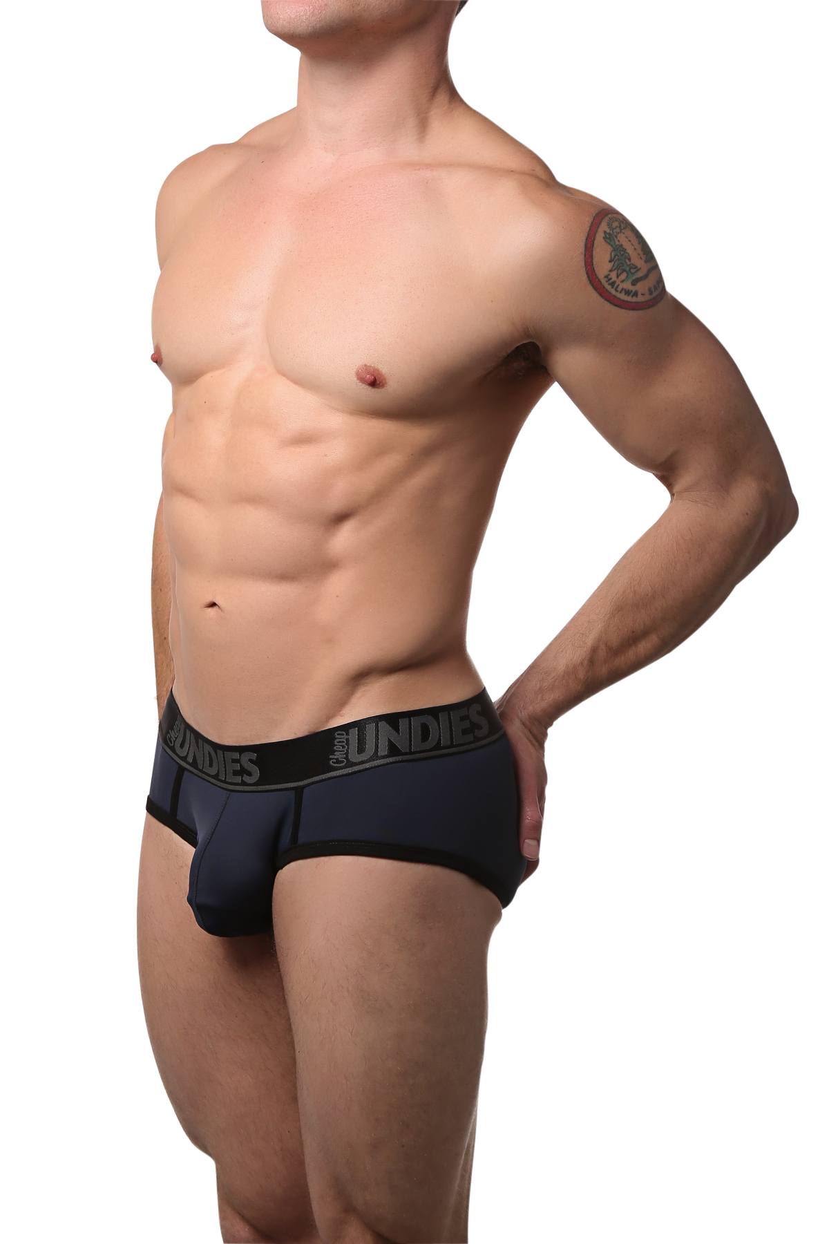 CheapUndies Navy Fluid Brief