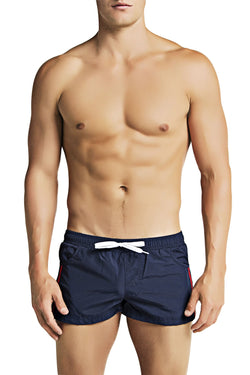 CheapUndies Navy Striped Runner Short thumbnail 3