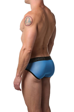 CheapUndies Neon Blue Exposed Mesh Brief thumbnail 2