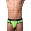 CheapUndies Neon Green Exposed Mesh Brief