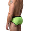 CheapUndies Neon Green Exposed Mesh Brief