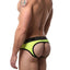 CheapUndies Neon-Green Mesh Jock-Brief
