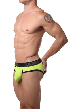 CheapUndies Neon-Green Mesh Jock-Brief thumbnail 2