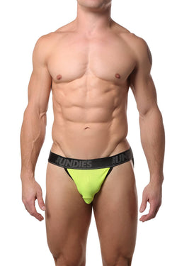CheapUndies Neon-Green Mesh Jockstrap thumbnail 2