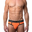 CheapUndies Neon Orange Exposed Mesh Brief