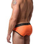 CheapUndies Neon Orange Exposed Mesh Brief