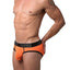CheapUndies Neon Orange Exposed Mesh Brief