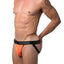 CheapUndies Neon Orange Exposed Mesh Jockstrap