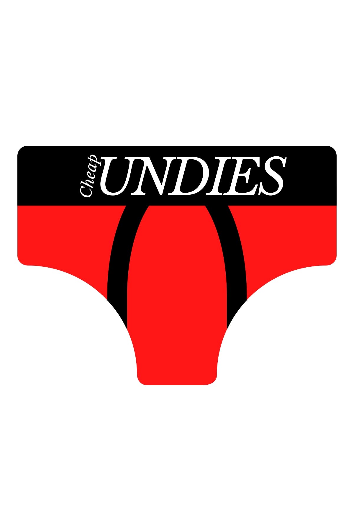 CheapUndies Red Contrast Trim Modal Brief