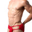 CheapUndies Red Exposed Side Modal Brief