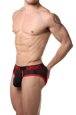 CheapUndies Red Exposed Sport Mesh Jockbrief thumbnail 3