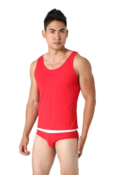 CheapUndies Red Primary Comfort Tank