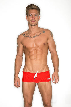 CheapUndies Red Square Swim Trunk thumbnail 1