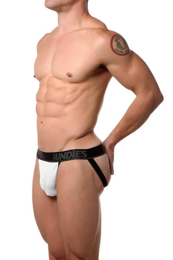 CheapUndies White Mesh Jockstrap thumbnail 1
